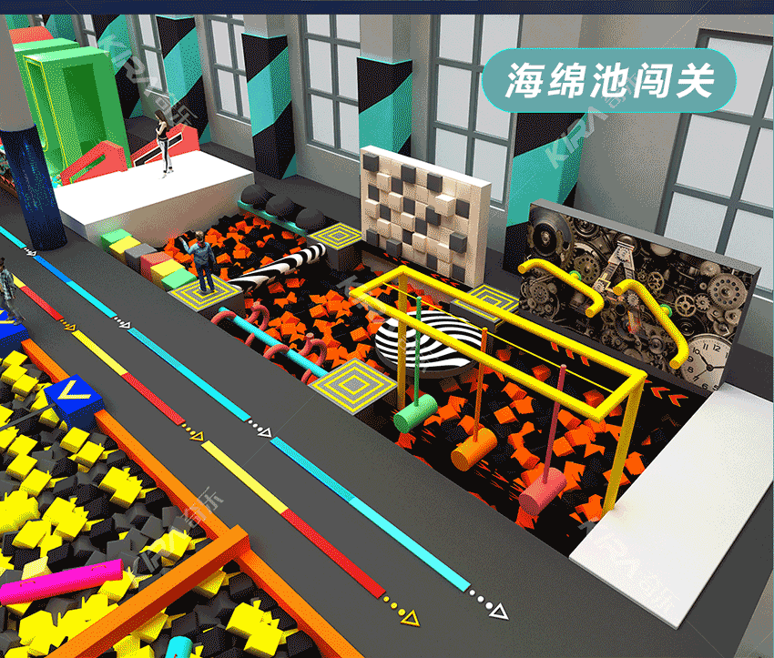 全新親子樂園是比較大型的室內樂園，綜合型室內樂園，